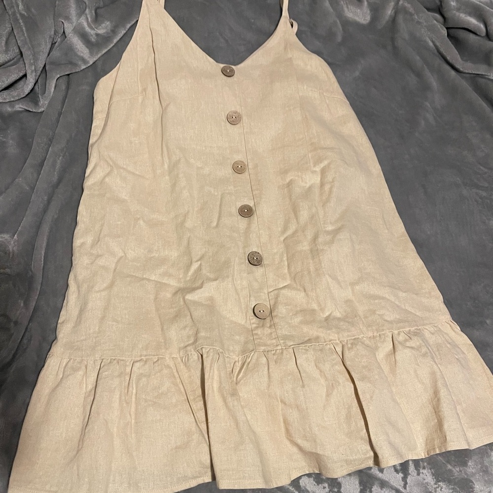 tan dress